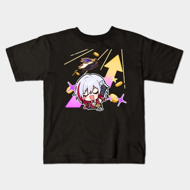 Honkai Star Rail Chibi Topaz Kids T-Shirt by HoyoStan